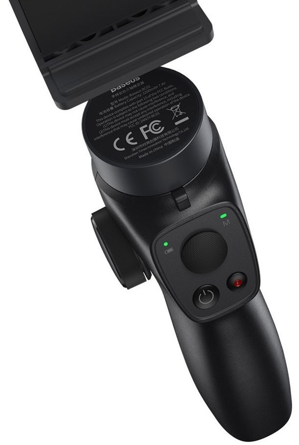 Стабилизатор для камеры Baseus Control Smartphone Handheld Gimbal Stabilizer - Темно-серый (SUYT-0G), картинка 3