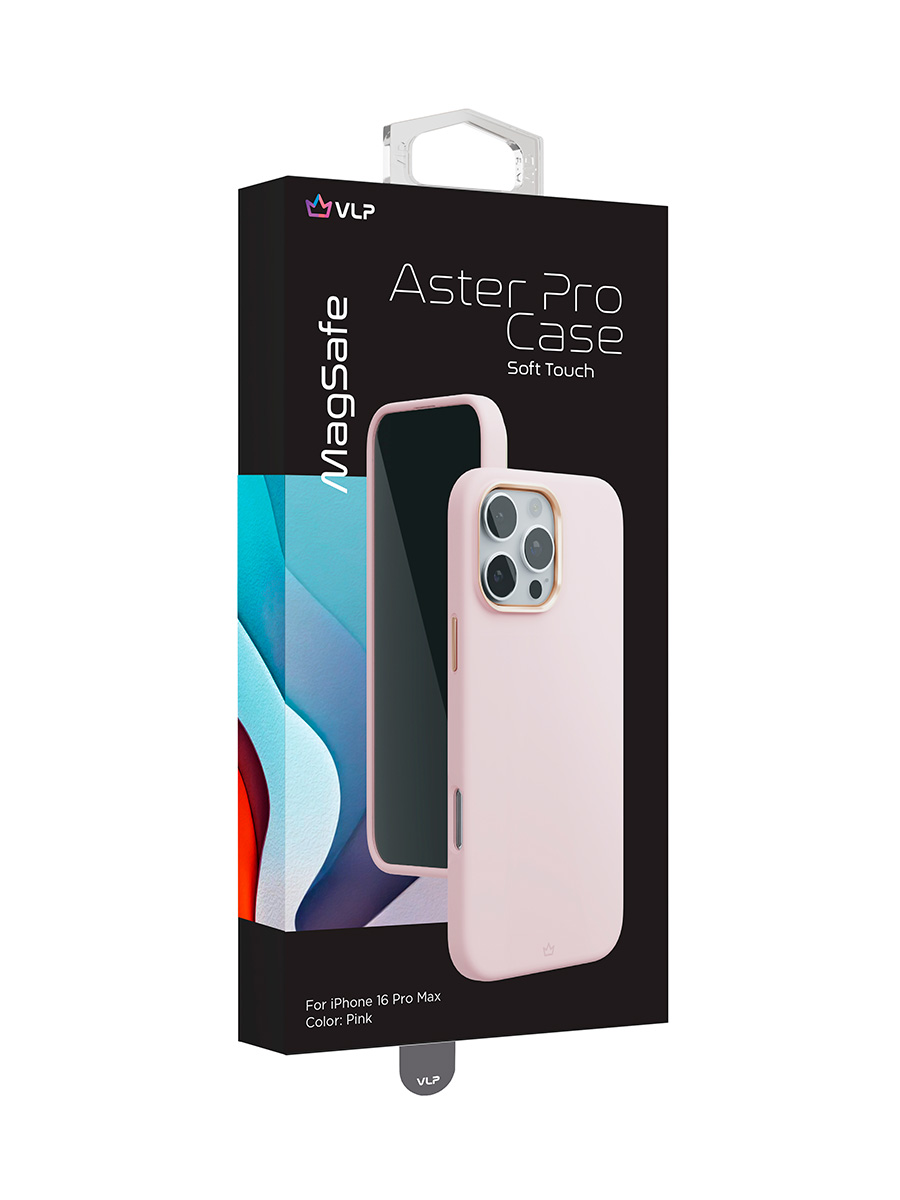 Чехол для iPhone 16 Pro Max VLP Aster Pro Case c MagSafe, розовый, картинка 5