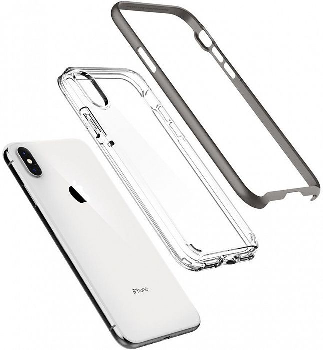 Чехол SGP iPhone X/XS Neo Hybrid Crystal Gunmetal, слайд 3