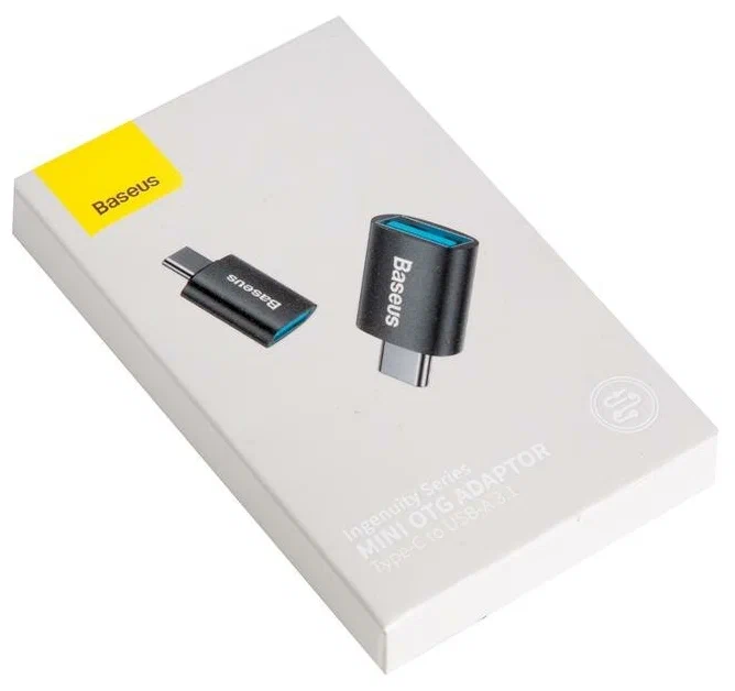 Адаптер-переходник Baseus Series Mini, USB-C male to USB-A, картинка 9
