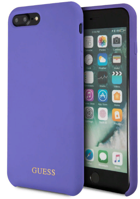 Чехол GUESS iPhone 7/8 Plus Silicone Collection Hard Purple, слайд 1