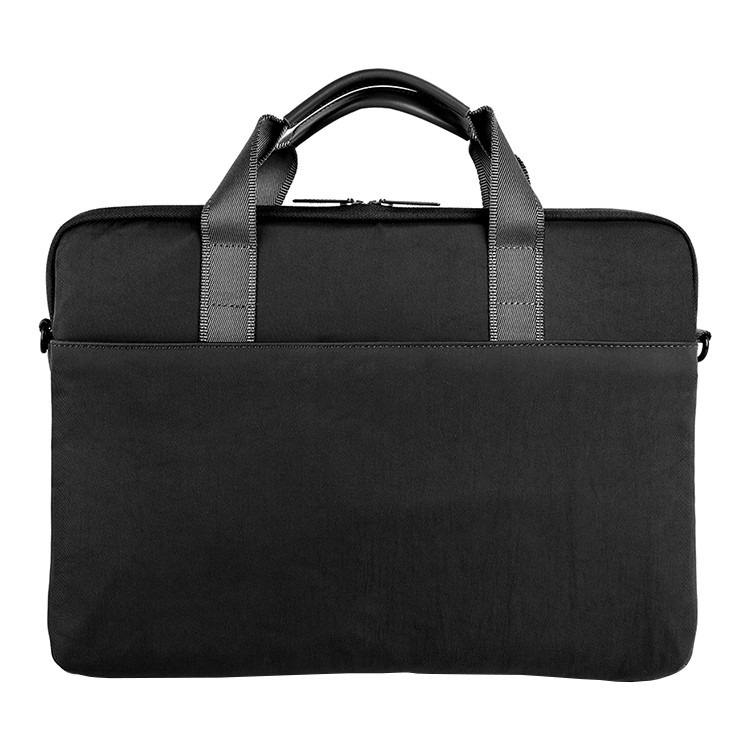 Сумка UNIQ Stockholm Nylon Messenger Bag для MacBook Pro 16, черная, картинка 2