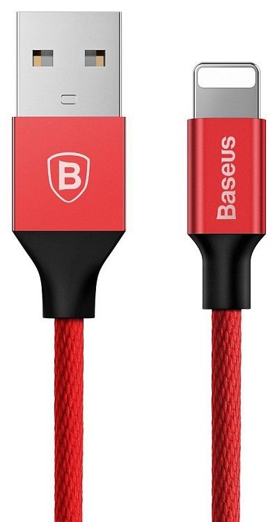Кабель BASEUS Yiven Lightning Cable 1.5A 3.0m - Red/Red, картинка 2