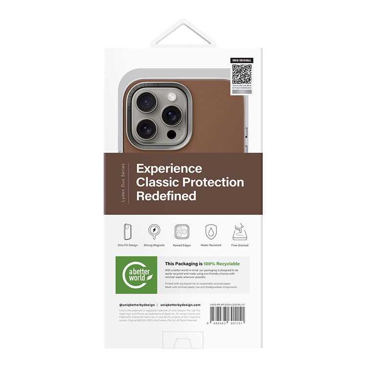Чехол для iPhone 16 Pro Max UNIQ Lyden Caramel Ivory, картинка 7