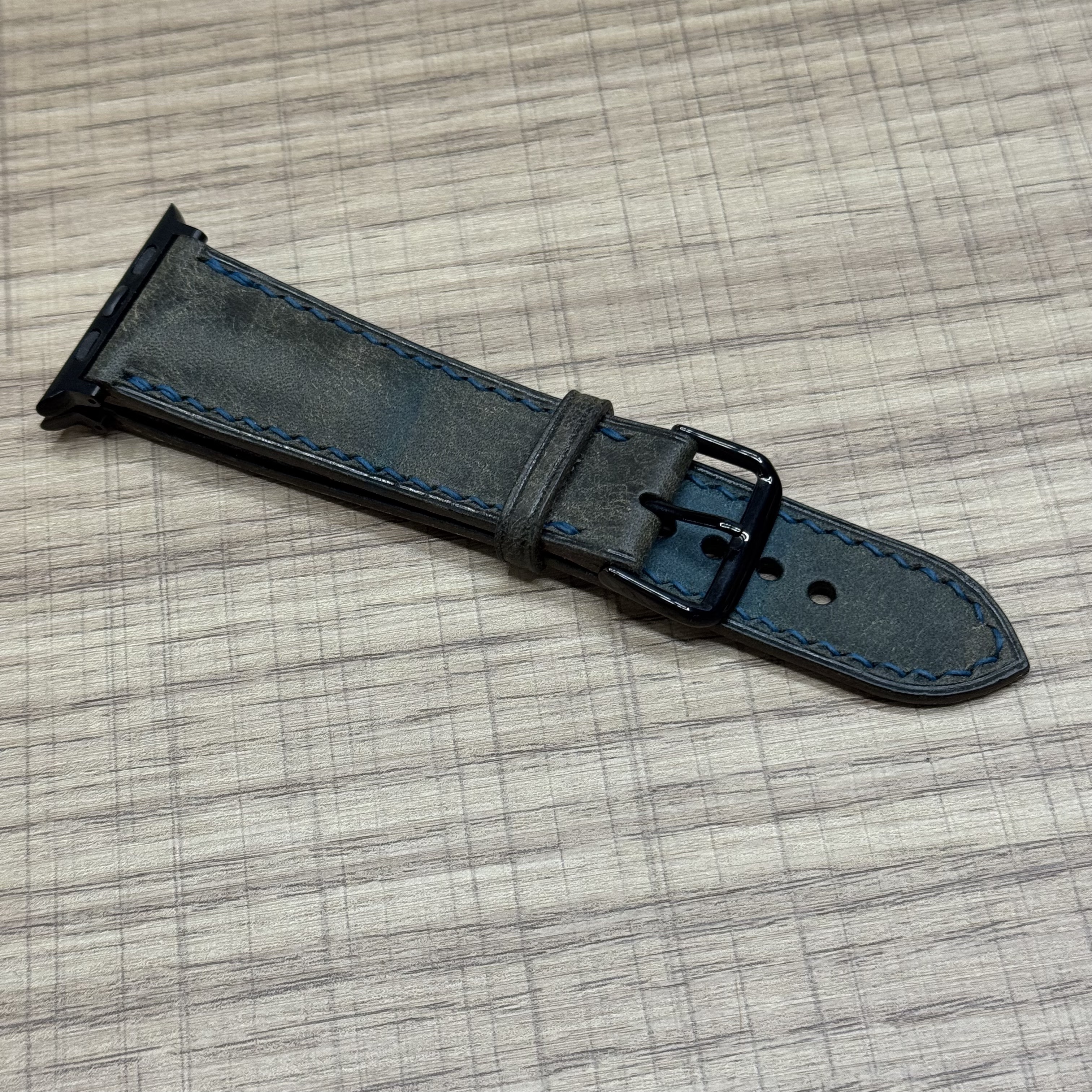 Ремешок для Apple Watch кожаный ручной работы 38/40/41mm Бирюзовый, картинка 1