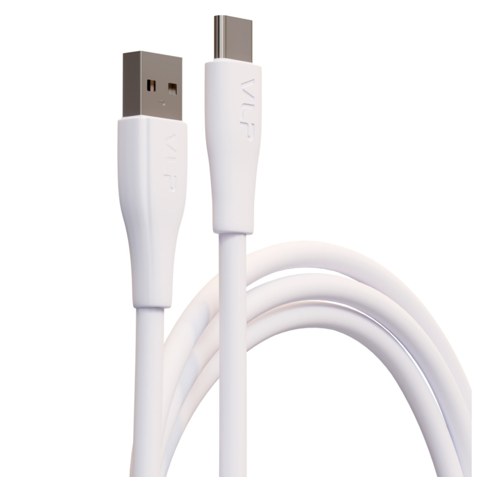 Кабель VLP LITE Color Line USB-A to USB-C 60W 1.0m White