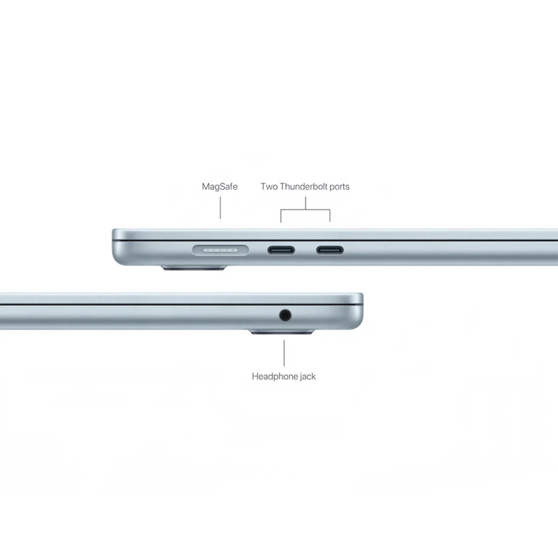Ноутбук Apple MacBook Air 13" Sky Blue (Early 2026) MDHJ4 (10C CPU/10C GPU/M5/16Гб/1Тб SSD), картинка 5