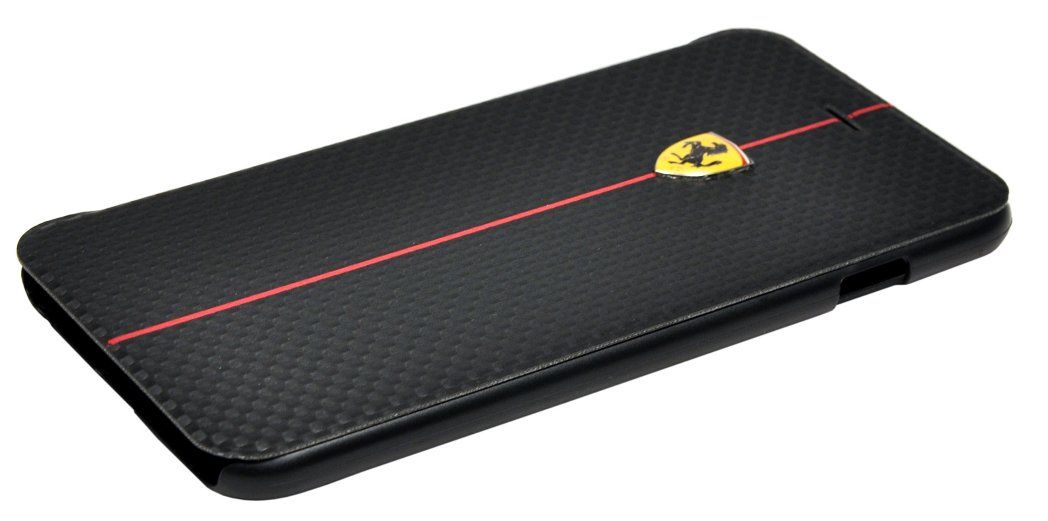 Чехол Ferrari iPhone 6 Plus Formula One Booktype - Black, картинка 3