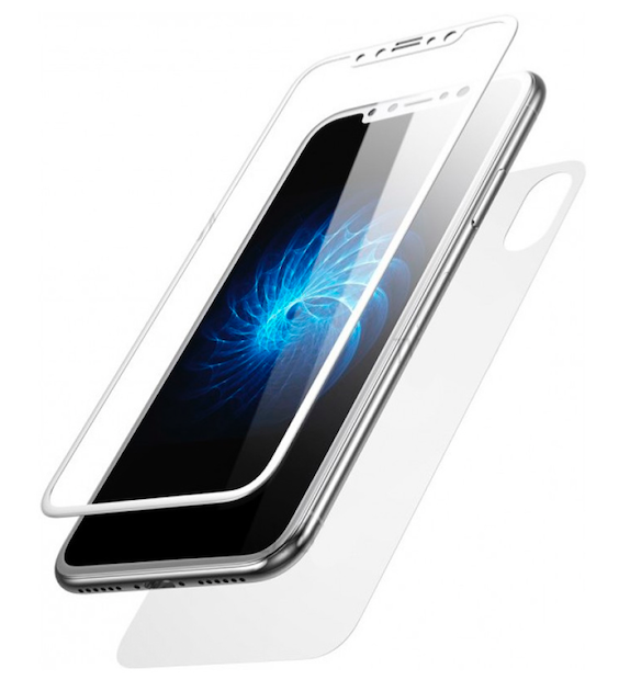 Защитное стекло BASEUS Glass Film Set iPhone X  White