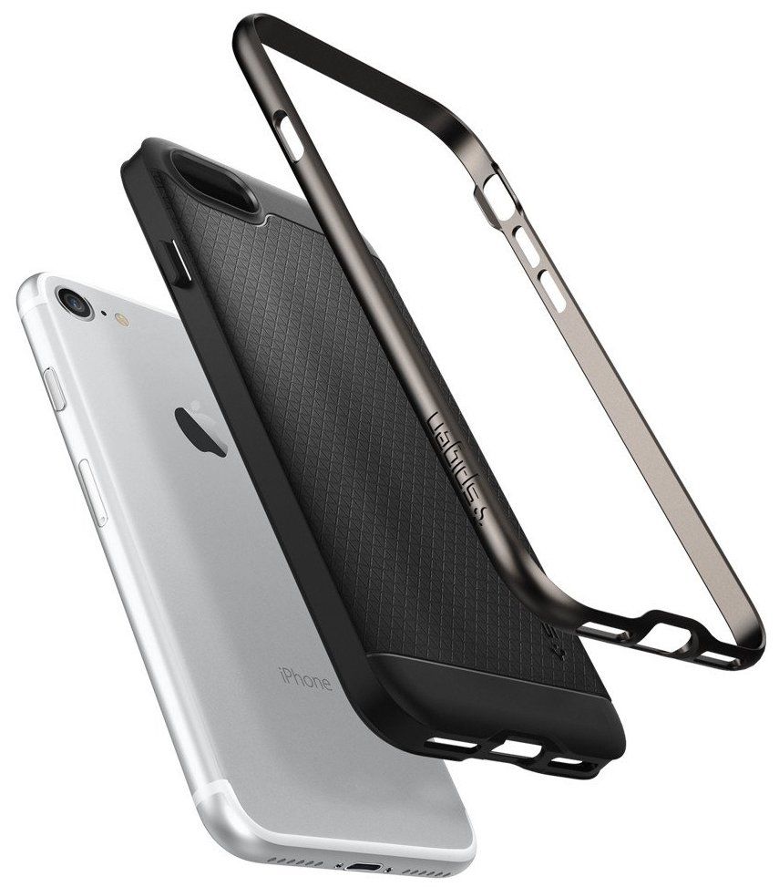Чехол SGP iPhone 7 Neo Hybrid Gunmetal, картинка 5
