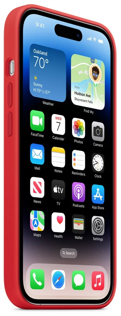 Чехол для iPhone 14 Pro Silicone Case Red Original, картинка 2