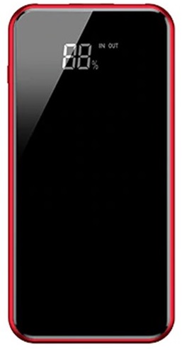 Внешний аккумулятор BASEUS Full Screen Bracket Wireless charge Power Bank 8.000mAh - Красный, слайд 1
