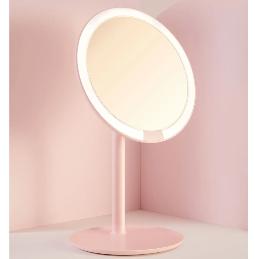 Зеркало для макияжа Xiaomi Amiro Lux High Color - Pink, картинка 3