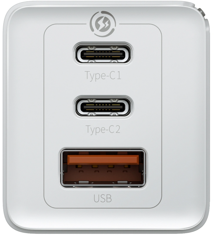 СЗУ BASEUS GaN 2 Pro Quick charger Type-C 2 + USB 65W (CCGAN2P-B02) Белый, слайд 4