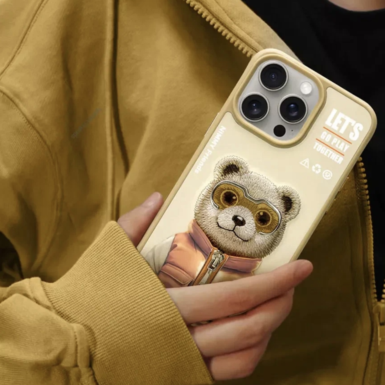 Чехол для iPhone 15 Pro Cool Cute 2.0, Bear, картинка 3