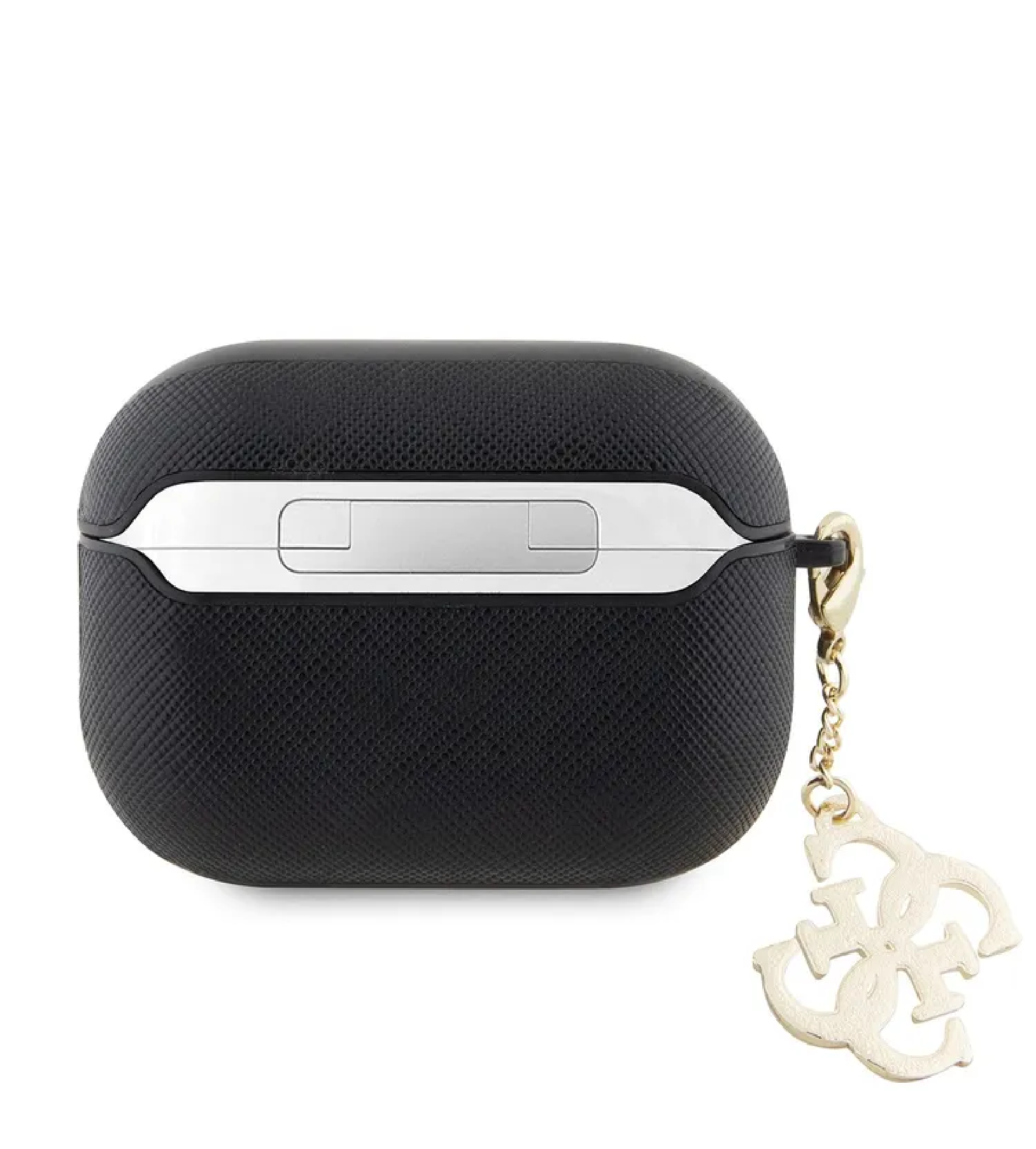 Чехол для AirPods Pro 2 GUESS Saffiano with Sharm Black, картинка 3