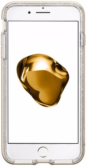 Чехол SGP iPhone 7 Crystal Hybrid Glitter Gold Quartz, картинка 2