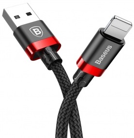 Кабель Baseus Golden Belt USB to Lightning 2A 1.5M Black/Red, слайд 2