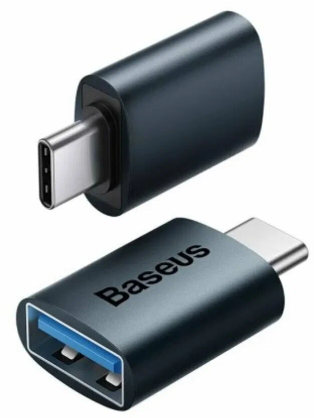 Адаптер-переходник Baseus Series Mini, USB-C male to USB-A, картинка 1