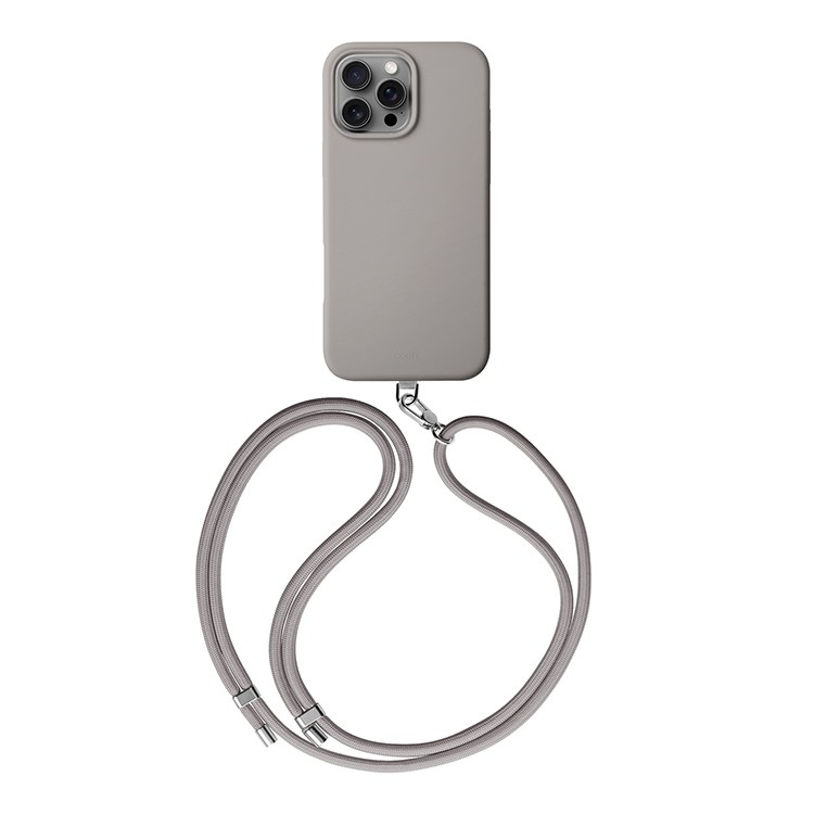 Чехол для iPhone 16 Pro Max UNIQ COEHL CREME Liquid Silicone Taupe Grey, картинка 1