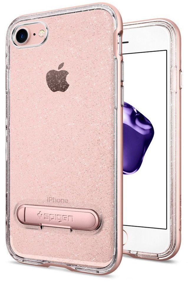 Чехол SGP iPhone 7 Plus Crystal Hybrid Glitter Rose Quartz, картинка 1