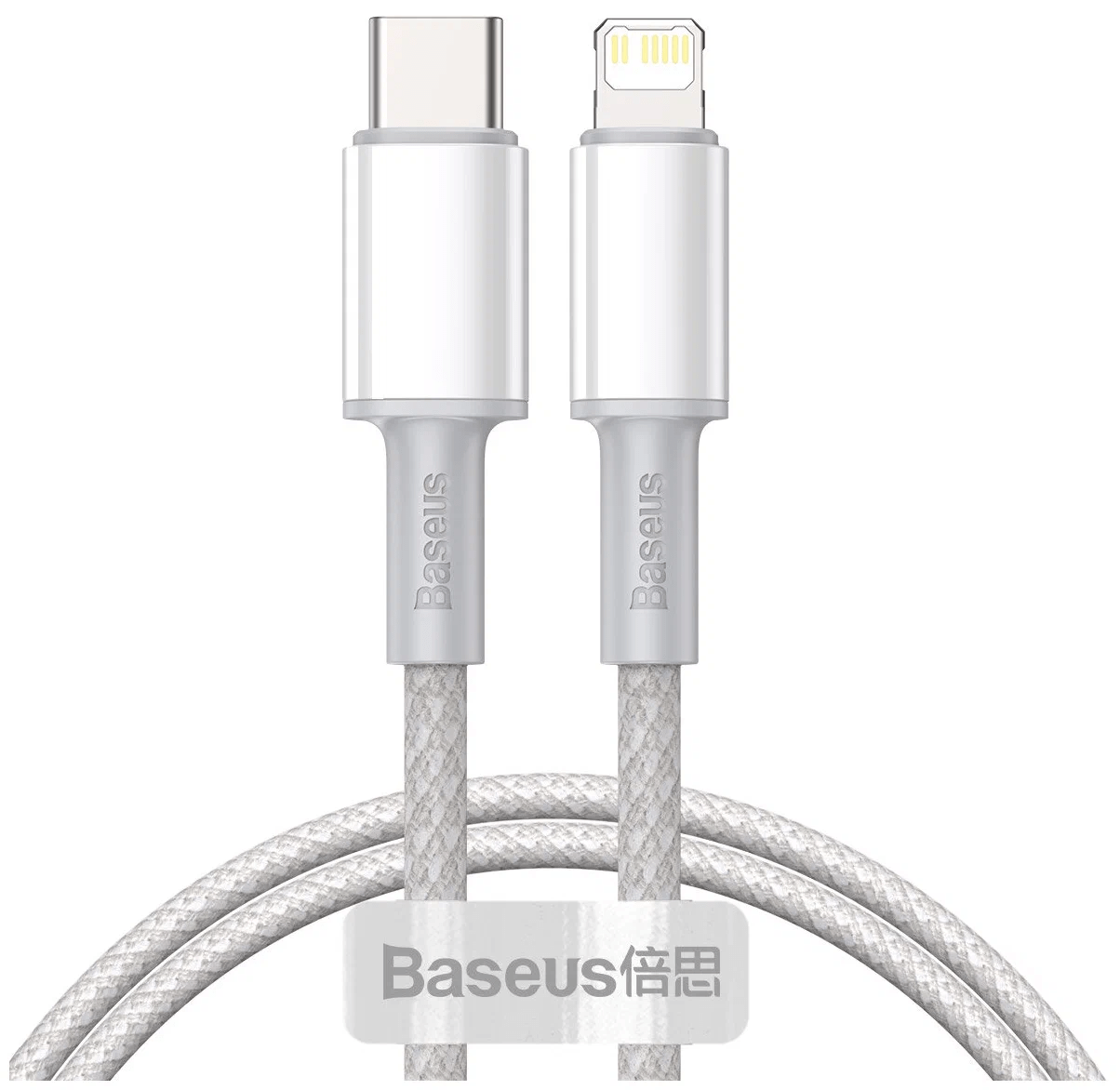 Кабель BASEUS High Density Braided Fast Charging Type-c to Lightning 20W 1m CATLGD-02 White