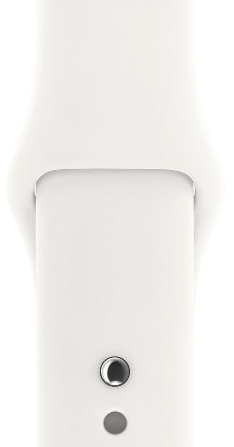 Ремешок силиконовый для Apple Watch 38mm White