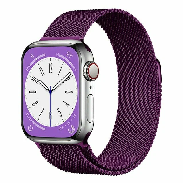 Ремешок для Apple Watch 42/44/45/49mm Миланская петля, фиолетовый