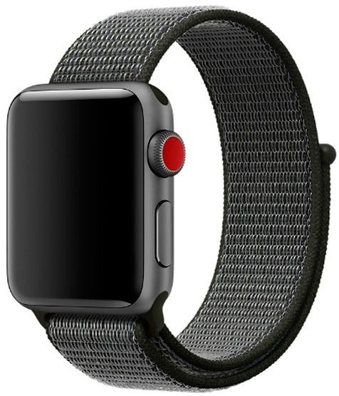 Ремешок нейлоновый для Apple Watch 38/40mm серый