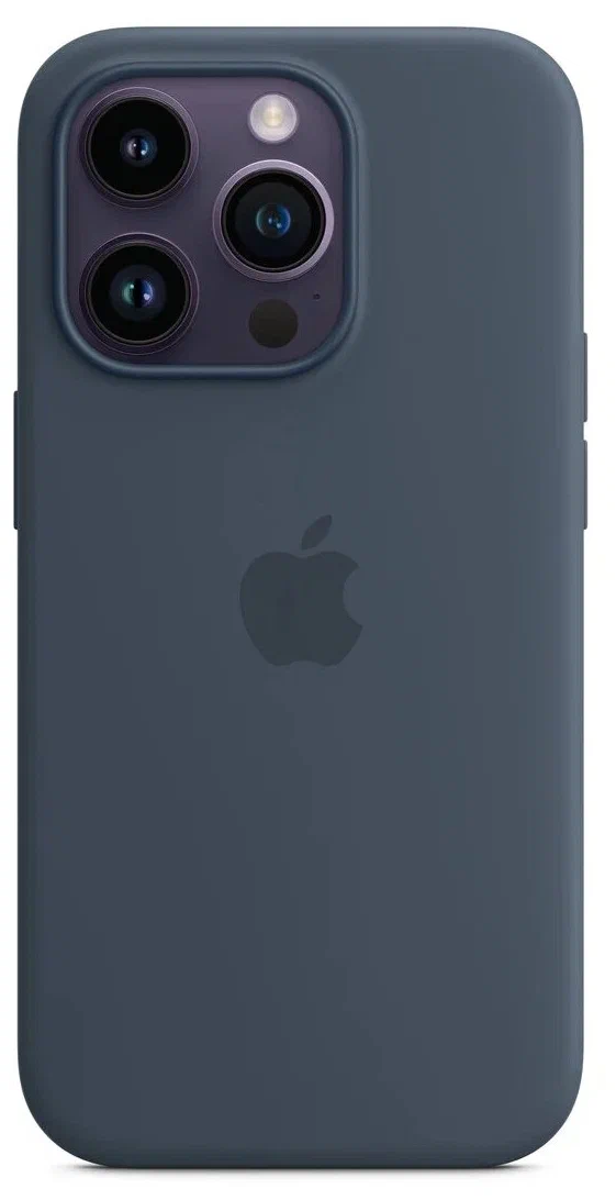 Чехол для iPhone 14 Pro Silicone Case Storm Blue Original