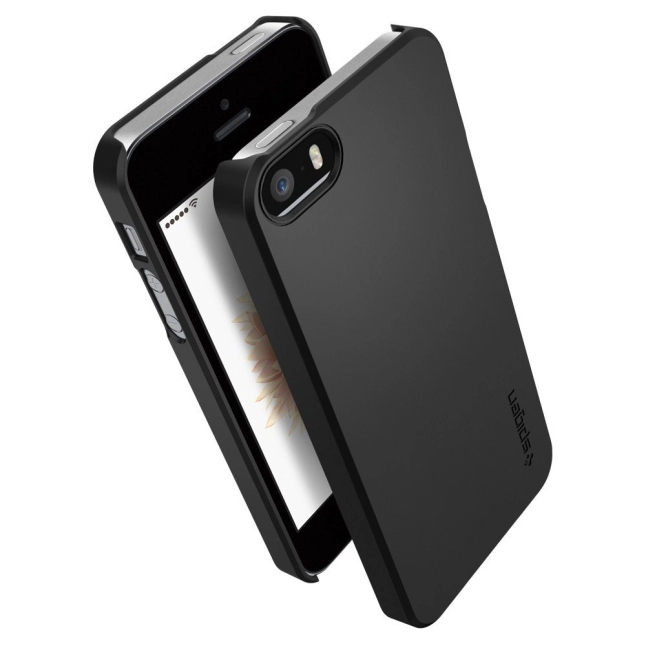 Чехол SGP  iPhone 5S/SE Thin Fit - Black, картинка 2