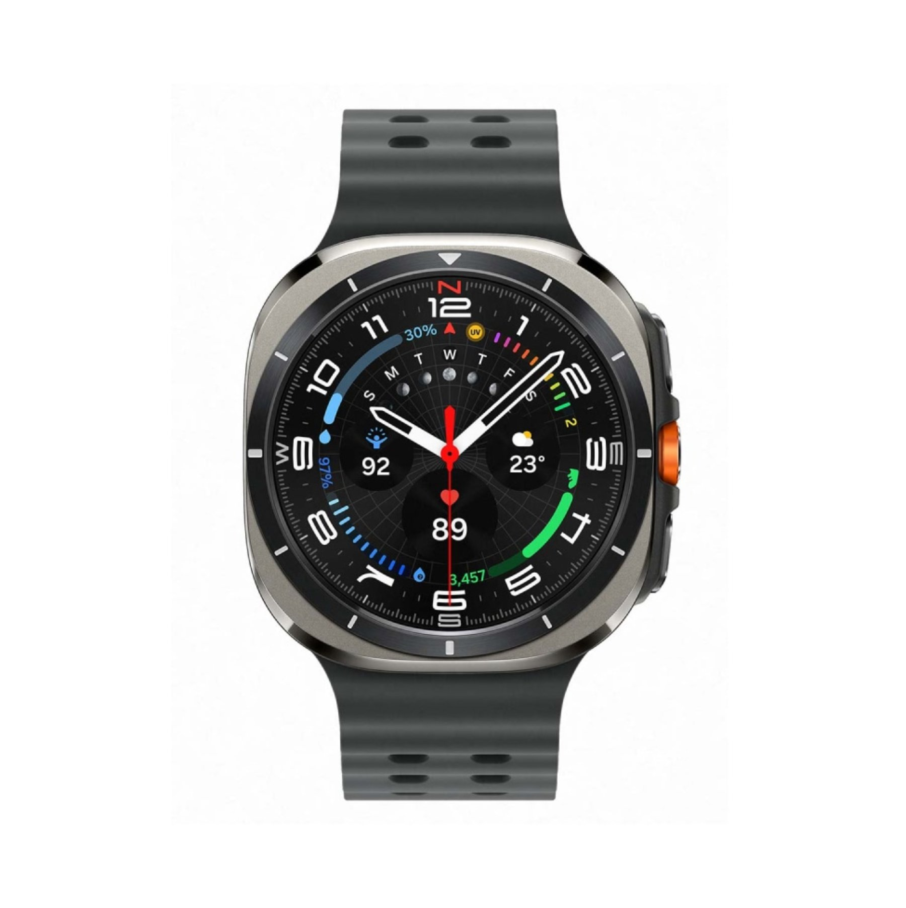 Умные часы Samsung Galaxy Watch Ultra (2025) LTE 47mm Titanium Silver Marine Band Dark Grey, картинка 1