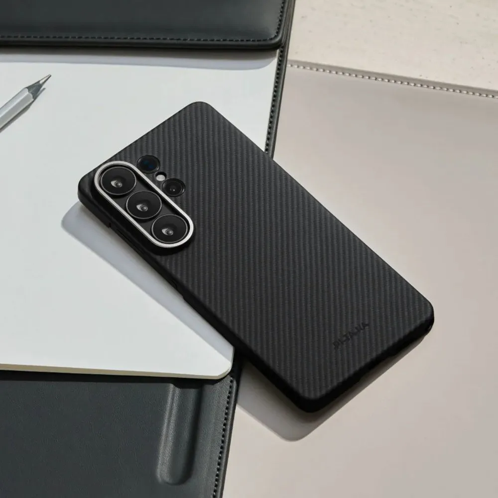 Чехол PITAKKA для Samsung S26 Ultra Ultra-Slim Case Black/Gray, картинка 3