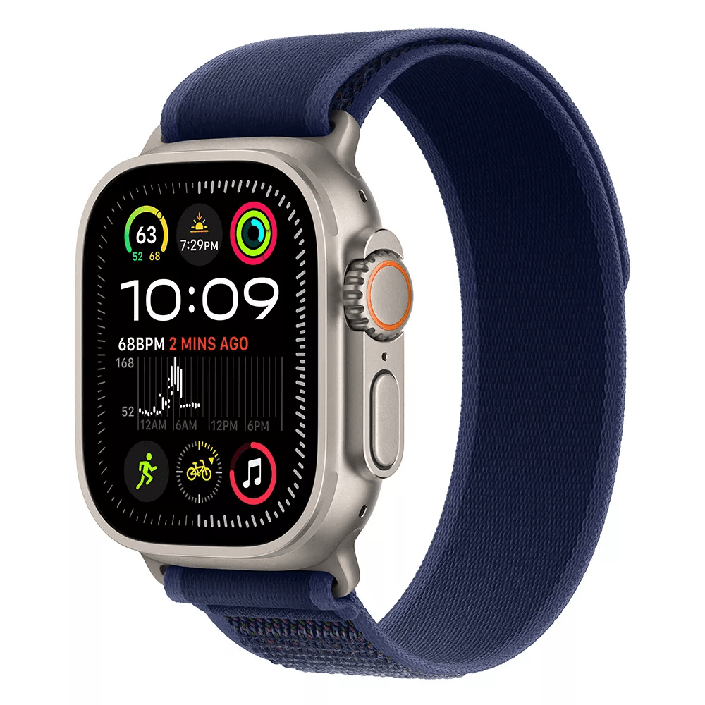Apple Watch Ultra 2 Natural Titanium 2024 ремешок Blue (Б/У) 357494477029957