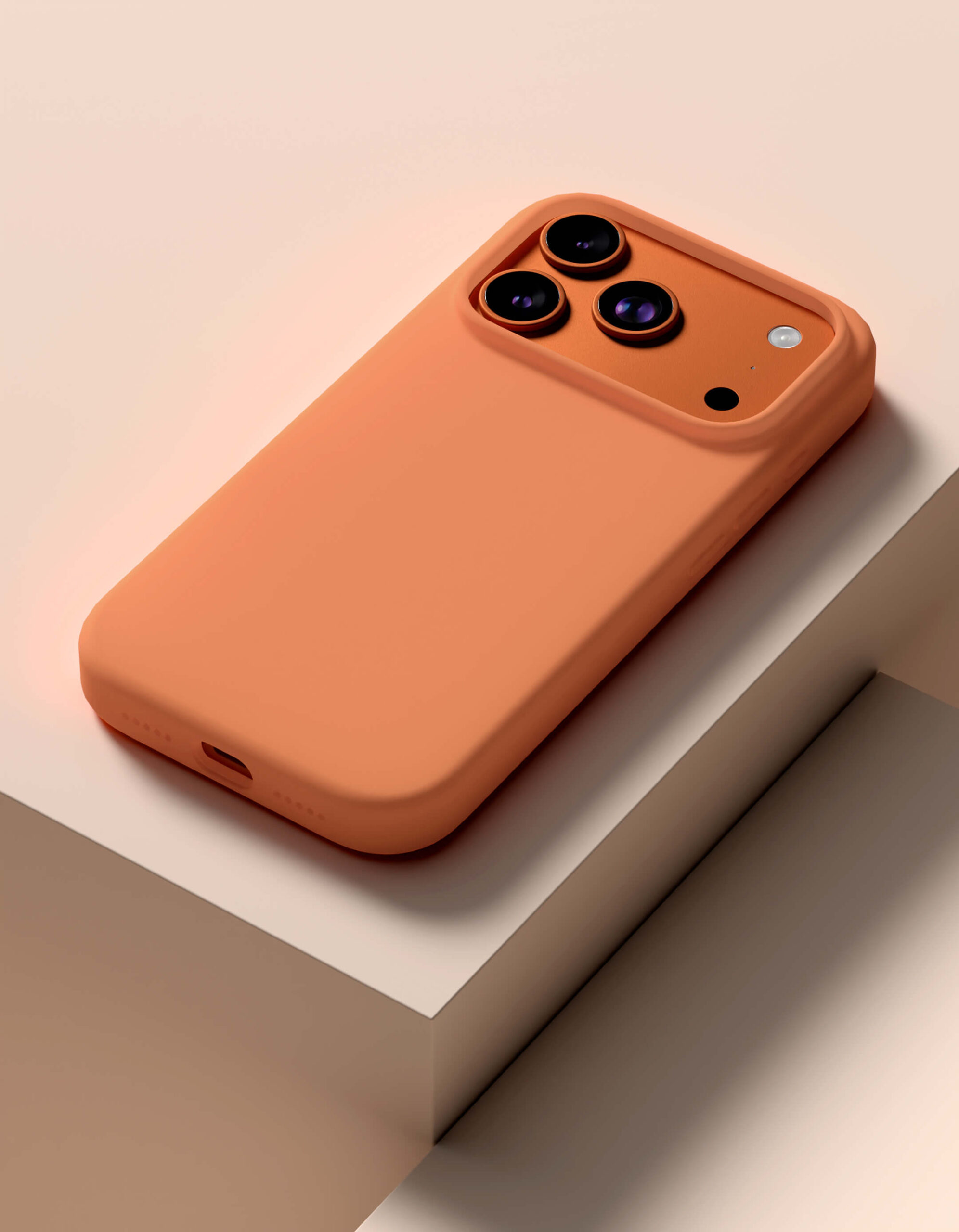 Чехол для iPhone 17 Pro VLP Lite Mist Case c MagSafe, оранжевый, картинка 6
