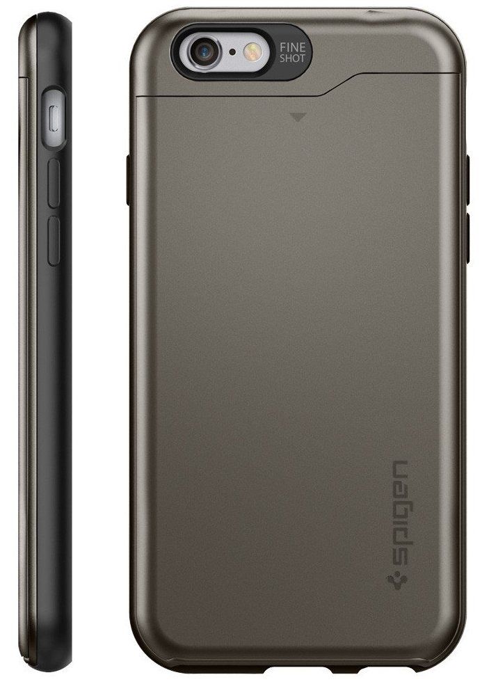 Чехол SGP iPhone 6S Slim Armor CS - Gunmetal, картинка 3