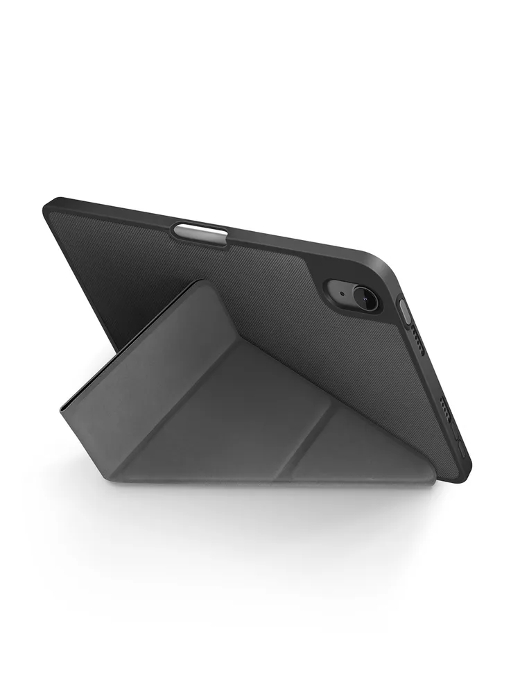 Чехол UNIQ Camden Secure and Charge Apple Pencil для iPad Mini 6 (2021), серый, картинка 3