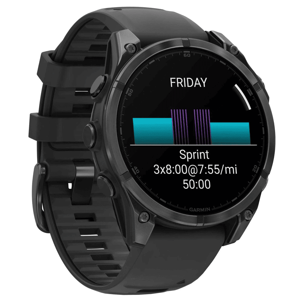 Умные часы Garmin Fenix 8 51mm Amoled Slate Gray with Black Silicone Band , картинка 4