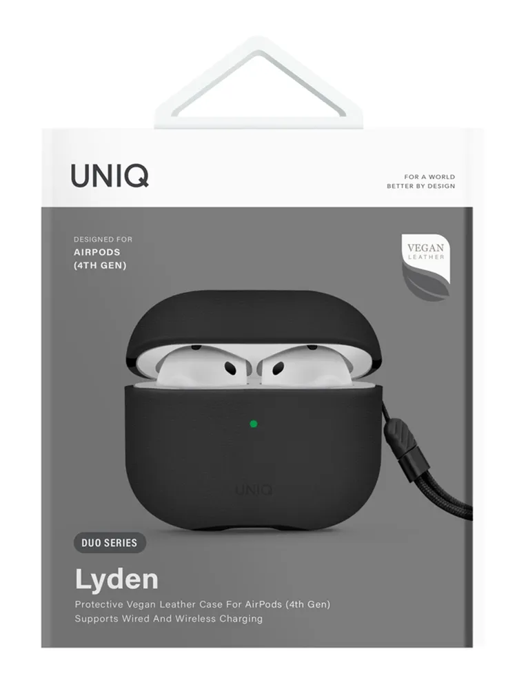 Чехол для AirPods 4 UNIQ Lyden Black, картинка 5