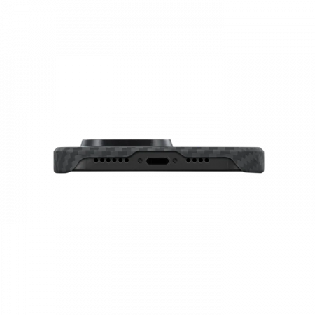 Чехол PITAKKA MagEZ Pro 3 для iPhone 14 Pro, кевлар, черно-серый, картинка 4