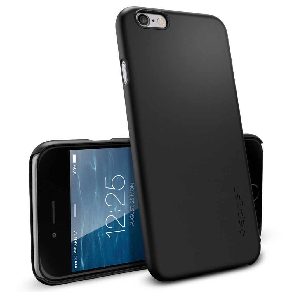 Чехол SGP iPhone 6S Thin Fit - Black, слайд 2