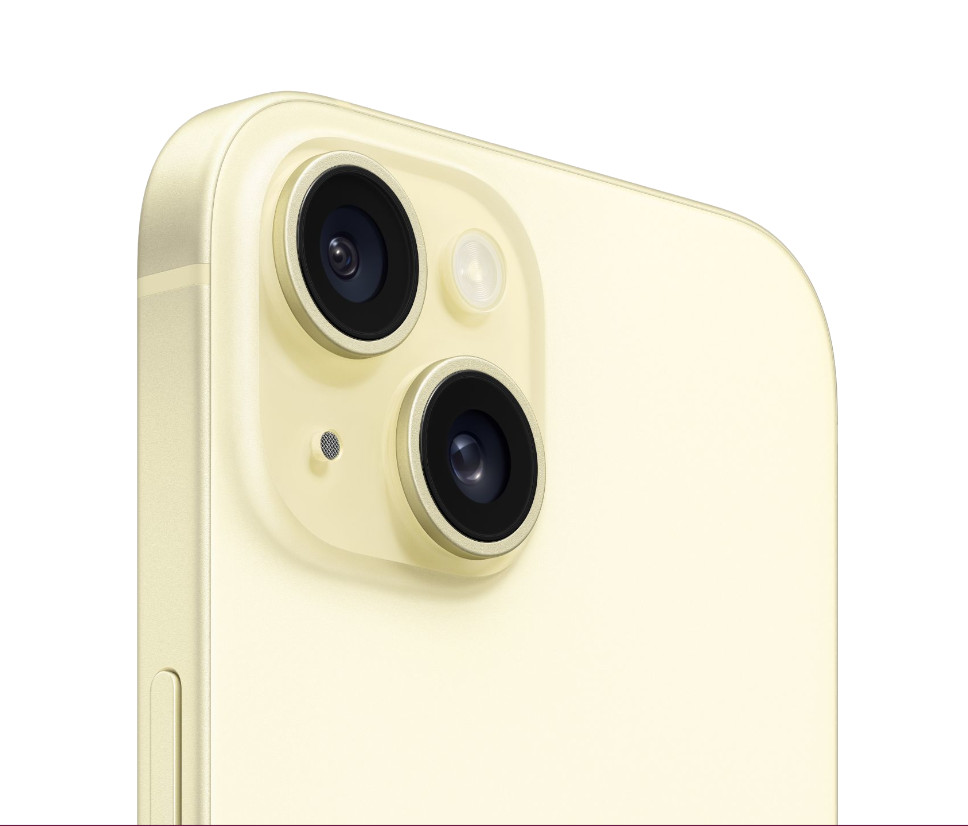 Смартфон Apple iPhone 15 256Gb Yellow (1 sim + eSIM), картинка 3