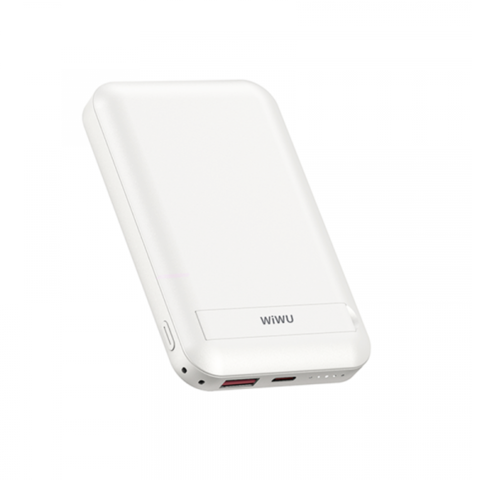 Внешний аккумулятор WiWU Snap Cube Magnetic 10000mAh 22.5W White, картинка 1