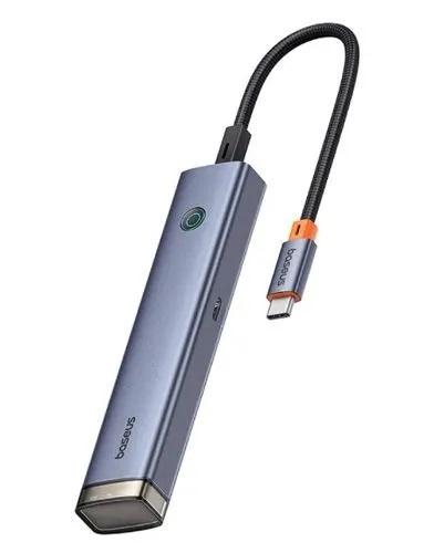 Hub Baseus Type-C 6 in 1 UltraJoy Series 4K@60Hz Gray, картинка 1