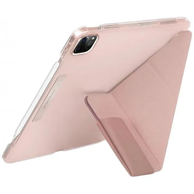 Чехол UNIQ Camden Protect and Charge Apple Pencil для iPad Pro 11 / Air 4 (2018-2022), розовый, картинка 2