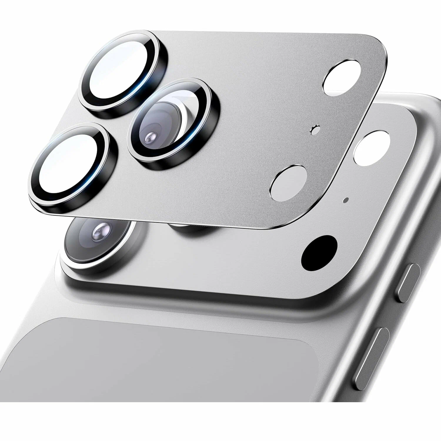 Защитное стекло для камеры iPhone 17 Pro SupGlass SG-36, Silver
