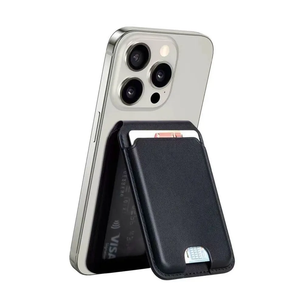 Чехол-бумажник WiWU MW-003 Mag Wallet Pro c MagSafe для iPhone, Black