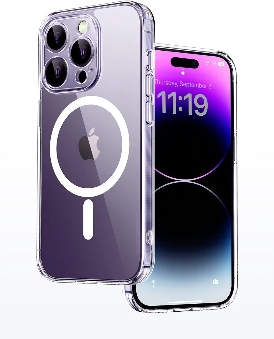 Чехол для iPhone 14 Pro Kajsa Protective Phone Case Crocodile Purple, картинка 1