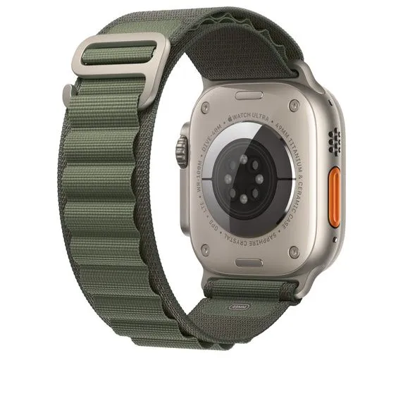 Ремешок для Apple Watch 42/44/45/49mm Alpine Loop, зеленый, картинка 1