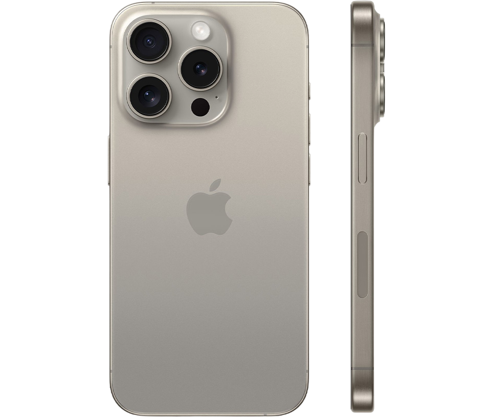 Смартфон Apple iPhone 15 Pro 128Gb Natural Titanium (1 sim + eSIM), картинка 2